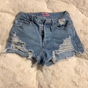 Edikted denim shorts